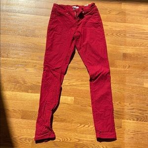 Red stretch pant jegginngs